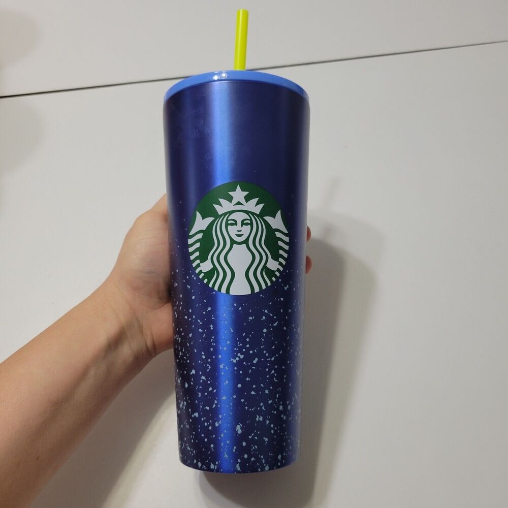 Starbucks Tumbler 2020 Blue Ombre Stainless Steel 24 Oz Venti Cup